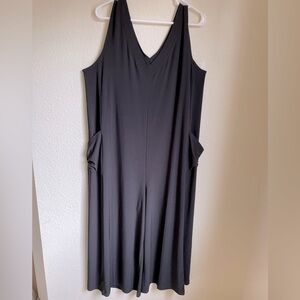 Attitudes by Renee plus size black jumper romper jumpsuit classic capsule Sz L